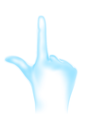 L-shape with thumb and index finger, the l_select gesture